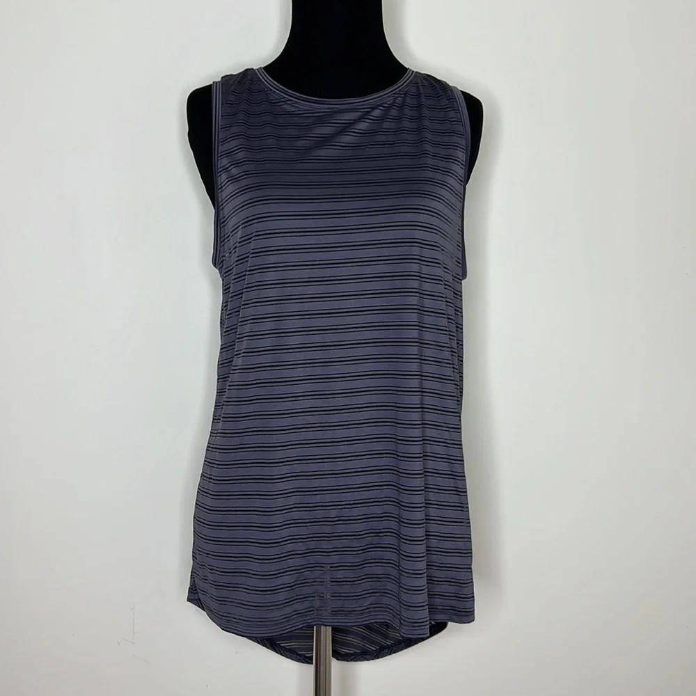 LULULEMON Meet Halfway Tank *Striped In Moonwalk S